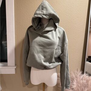 Zara Women's Light Green Hoodie